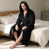 Halat de baie plușat cu glugă pentru bărbați, cu buzunare - Halat moale de spa pentru relaxare, îmbrăcăminte de noapte