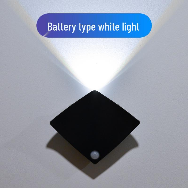 

Manta Ray Sensor Night Light: USB-Charged Magnetic Wall Lamp for Corridors, Stairs, and Living Rooms - No Wiring Needed. 0.5W