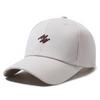 Letter Embroidered Baseball Hat Fashion Solid Color Peaked Cap Sun Protection