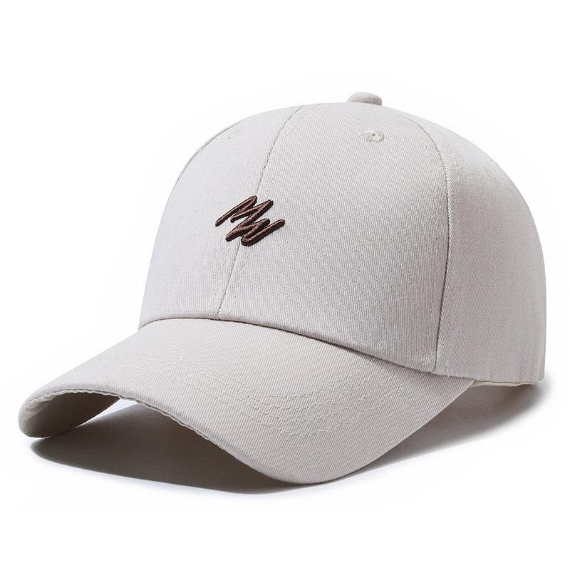 Letter Embroidered Baseball Hat Fashion Solid Color Peaked Cap Sun Protection