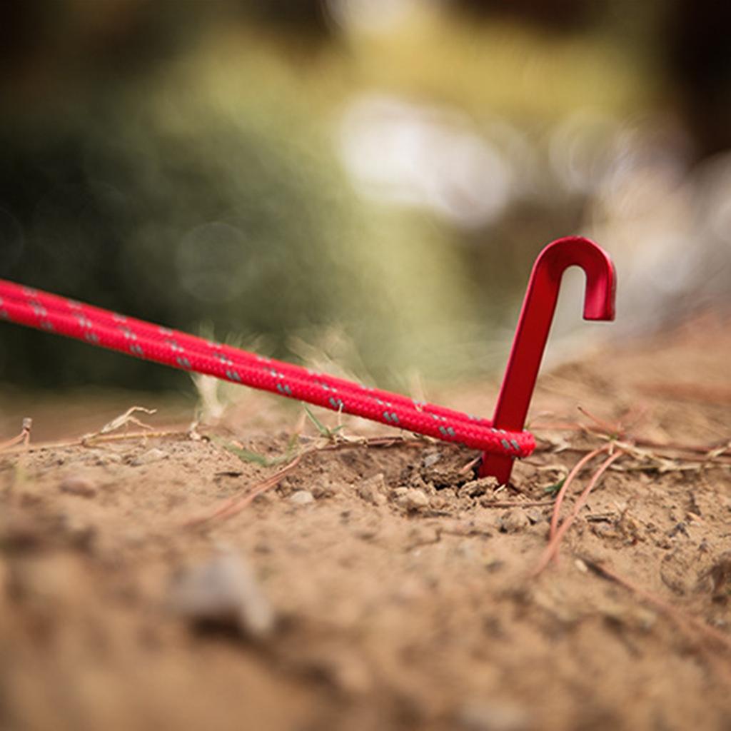 Aluminum Alloy Tent Stakes Heavy Duty Tarps Peg Camping Stakes Tent Peg Ground Peg for Outdoor Camping Canopy Tarps