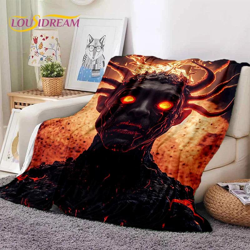 Gothic Horror Monsters Demon Ghost Soft Flannel Blanket for Beds Bedroom Sofa Picnic,Throw Blanket for Cover Outdoor Leisure Nap
