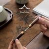 Hand-Painted Kung Fu Tea Ceremony Set: Six Gentlemen Accessories with Tea Tongs, Brush, and Tea Pet