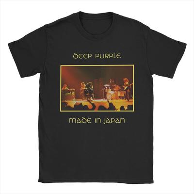 Heren Rockband Deep Purple Made in Japan T-shirt Katoenen Kleding Vintage Korte Mouw O-Hals T-shirts Zomer T-shirt