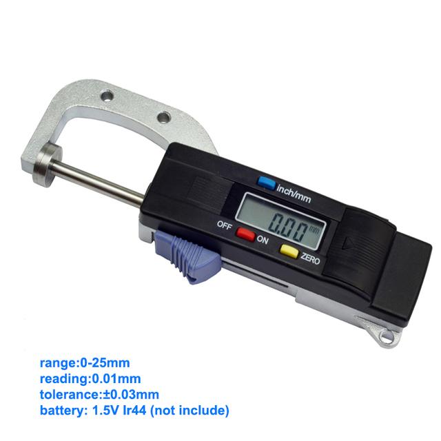 0-25mm  Quick Mini Digital Thickness Gauge thickness tester meter 0-25.00mm/0-1inch For Pearls & Gems typeA