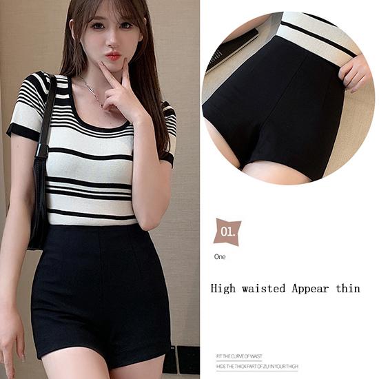 Přiléhavé svrchní oděvy Spodní kalhoty do A, letní nadměrné americké sexy šortky s vysokým pasem, módní dámské oblečení