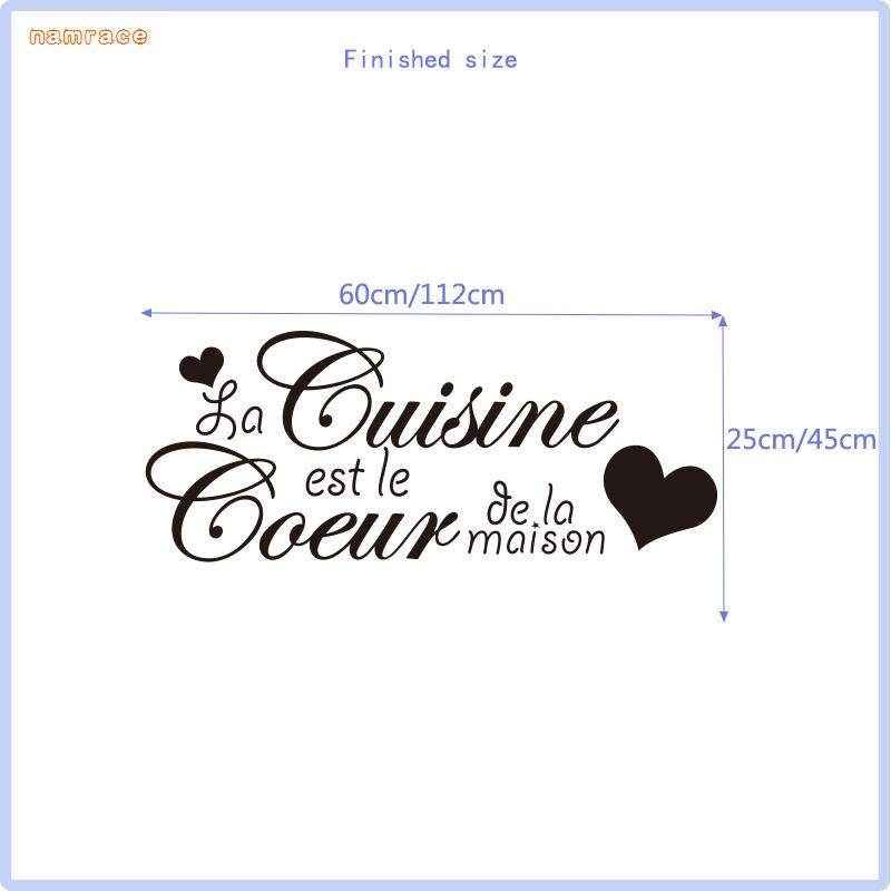 French Stickers This Is Love Gourmet Vinyl Wall Decals Removable Wallpaper Mural Wall Art For Kitchen Home Decoration Dd0276