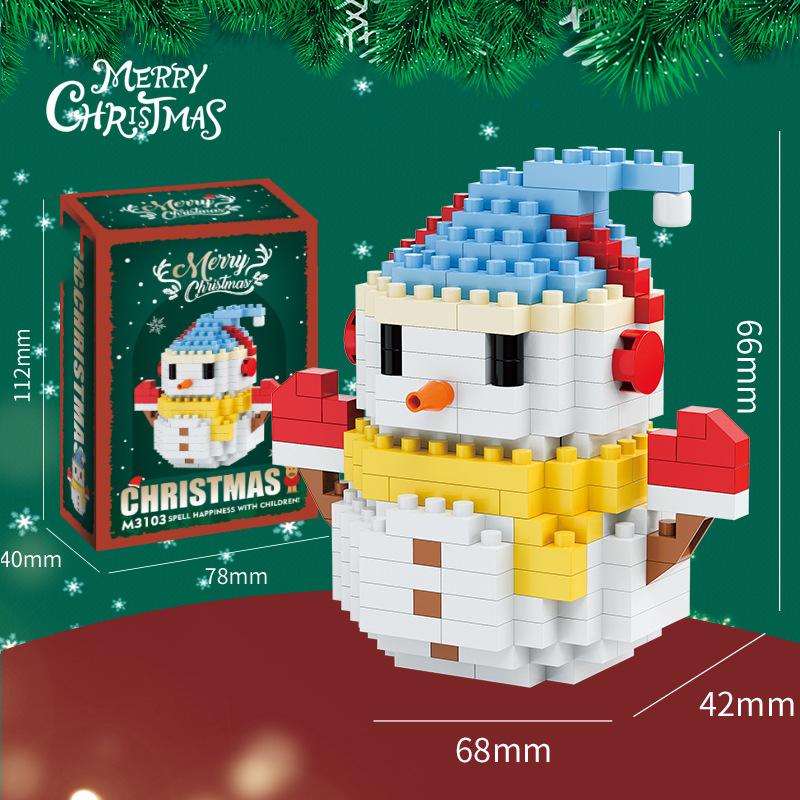 Christmas Gifts Reindeer Mini Building Blocks for Children Girl 6 Year Old christmas winter village mini blocks construction set