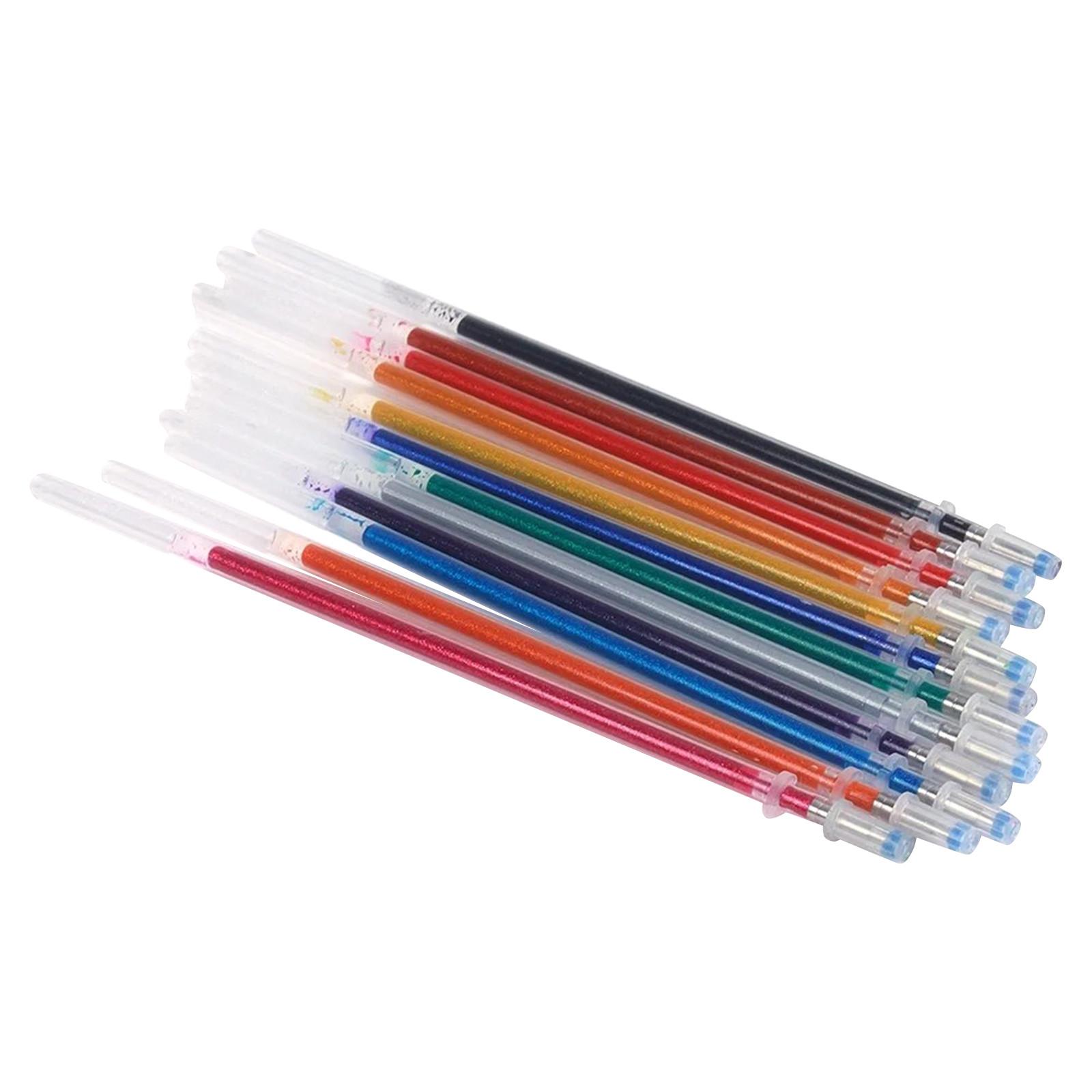 

Back To School Supplies Under $1 Lzobxe 48pcs Gel Pens Gel Refills Rollerball Neon Glitter Pen Drawing Colors 60ml One Size