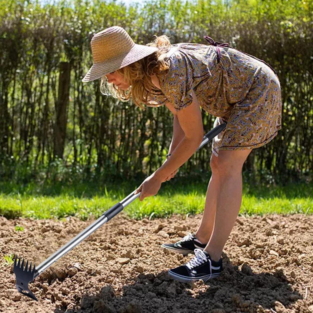 Narzędzie do pielenia Ogrodowe narzędzie do wyrywania chwastów Dwustronne Odporne na rdzę Dziurkacz Ergonomiczny design Do pielenia trawy w ogrodzie, na podwórku, w gospodarstwie