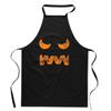 Kitchen Apron with Halloween Print Scary Funny Pumpkin Smile