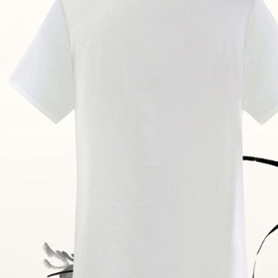 2 Pcs/Set Men Shirt Pants Suit Chinese Style Tang Suit Morning Exercise Workout Tachi Clothes Stand Collar Short Sleeve Single-breasted Wide