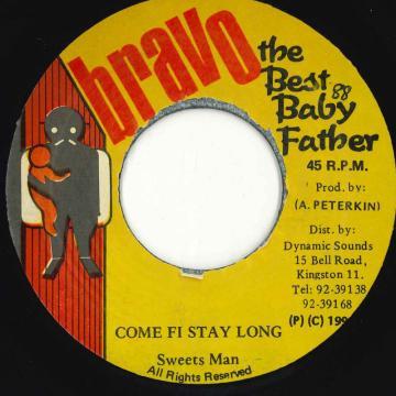 

7inch Record SWEETS MAN Come Fi Stay Long NONE 1992 Jamaica Reggae Ska Dub Used