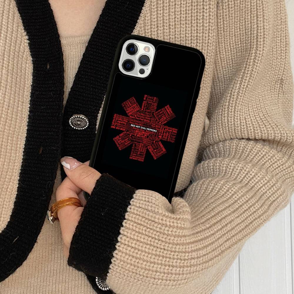 Red Hot Chili P-Peppers Band Phone Case For Iphone 16 15 14 13 12 11 Pro Max Plus Shockproof TPU+PC Hard Case