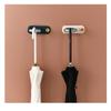 Plastic Hook Free Punching Mop Clip No Trace Mop Rack Bathroom White Sticky Hook For Bathroom Organization Cleaning Tools Home