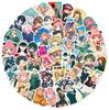 50pcs Cartoon Spy x Family Cute Stickers PVC Material DIY Notebook Children Daily Toys Scrapbook Waterproof Decorative Stickers.