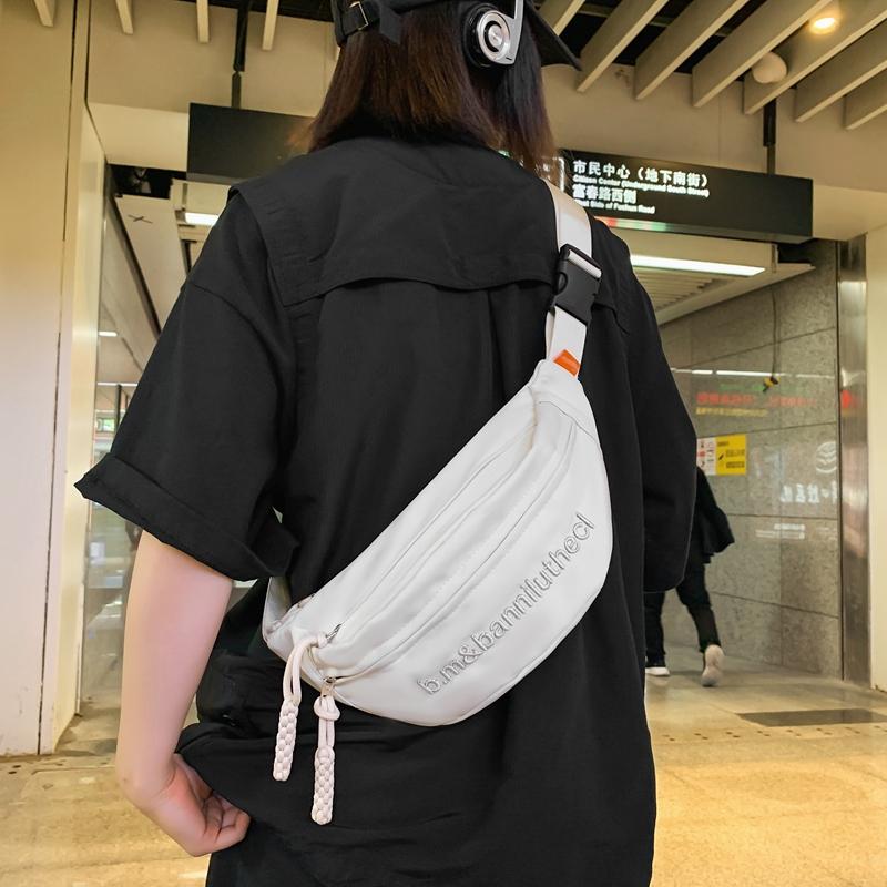 Chest Bag Men Women's Crossbody Bag Waist Bag Student Embroidered Satchel