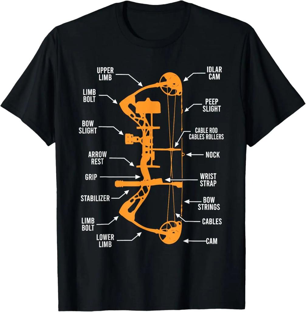 Archery Target Bow And Arrow Marksunisex Quiver For Archers Tshirt Unisex Summer Streetwear Tops Unisexs T Shirt Camiseta Hombre