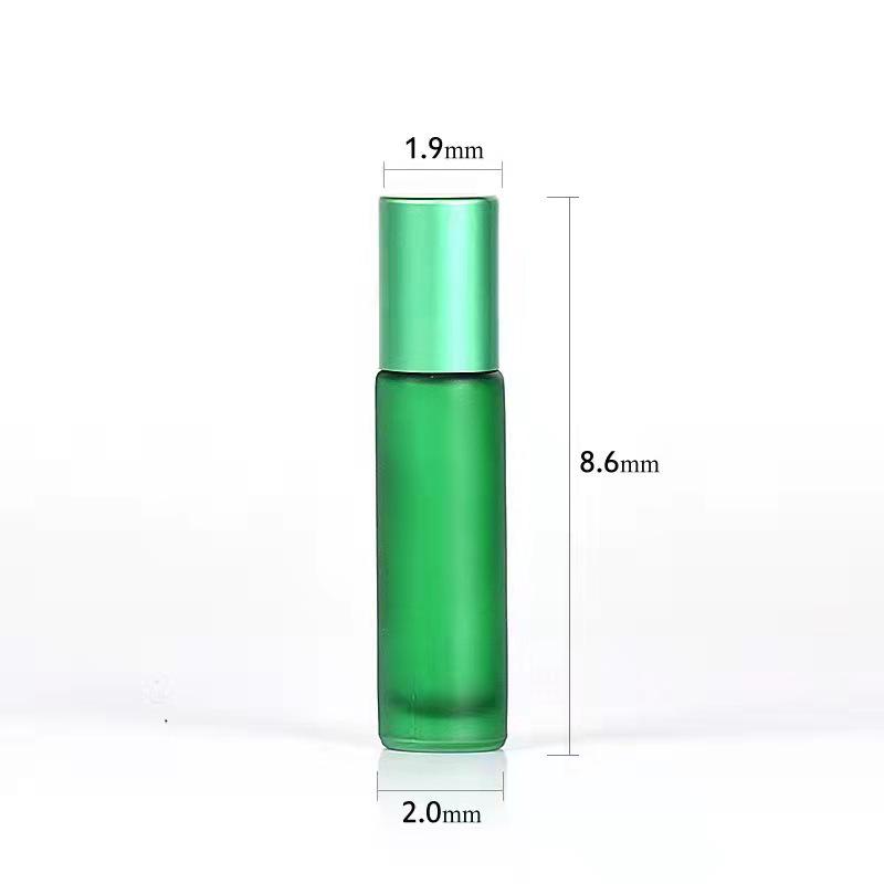 

10ml Matte Frosted Glass Rollerball Bottle for Essential Oils, Perfume, or Lip Gloss