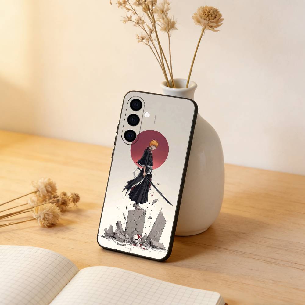 

BLEACH Ichigo Kurosaki Phone Case For Samsung Galaxy A73,A72,A71,A70,A53,A52,A51,Others Soft Black Cover Samsung a52