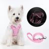 Reflective Harness Dog Leash Small Medium Dogs Adjustable Chest Strap Outdoor Walking Safety Vest