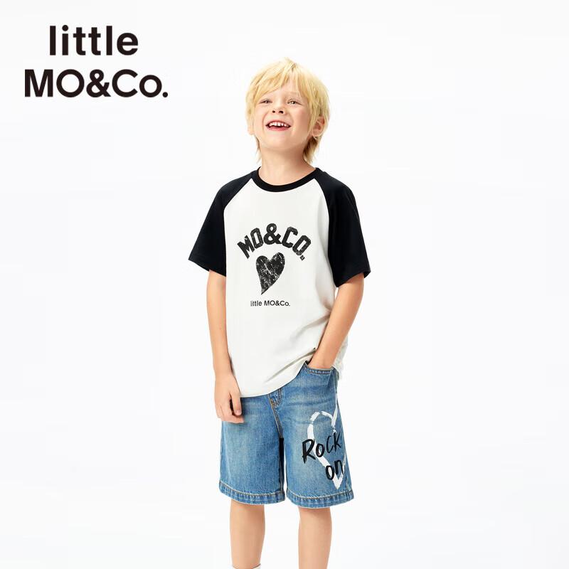 

Little MO&Co. Kids Antibacterial Raglan Short-Sleeve T-Shirt 165