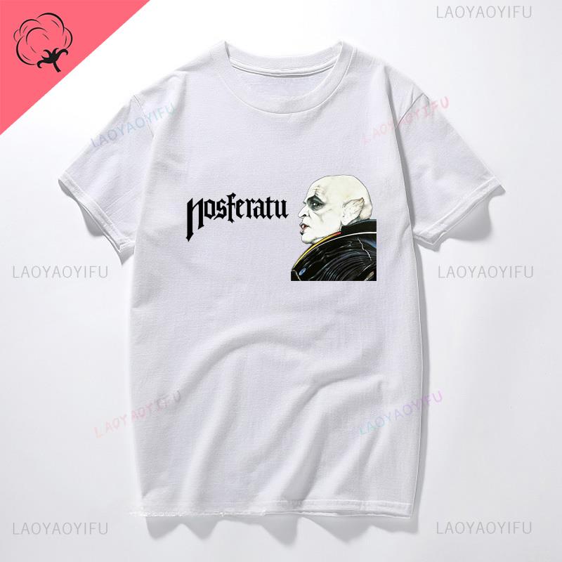 Nosferatu 1922 horror movie Vampire Man Dracula Halloween cool street wear trend fashion summer men women universal Tshirt