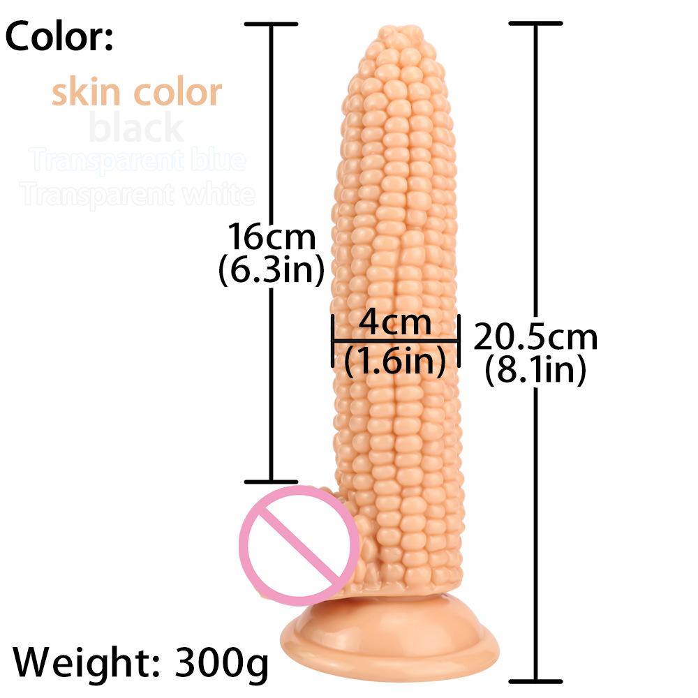Simulated Corn-Shaped G-Spot and Anal Stimulator
