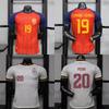Spagna Coppa del Mondo 2026 Maglia da Calcio Casa Trasferta Manica Corta Versione Giocatore Moda Tessuto Modal Uomo Donna Adulto