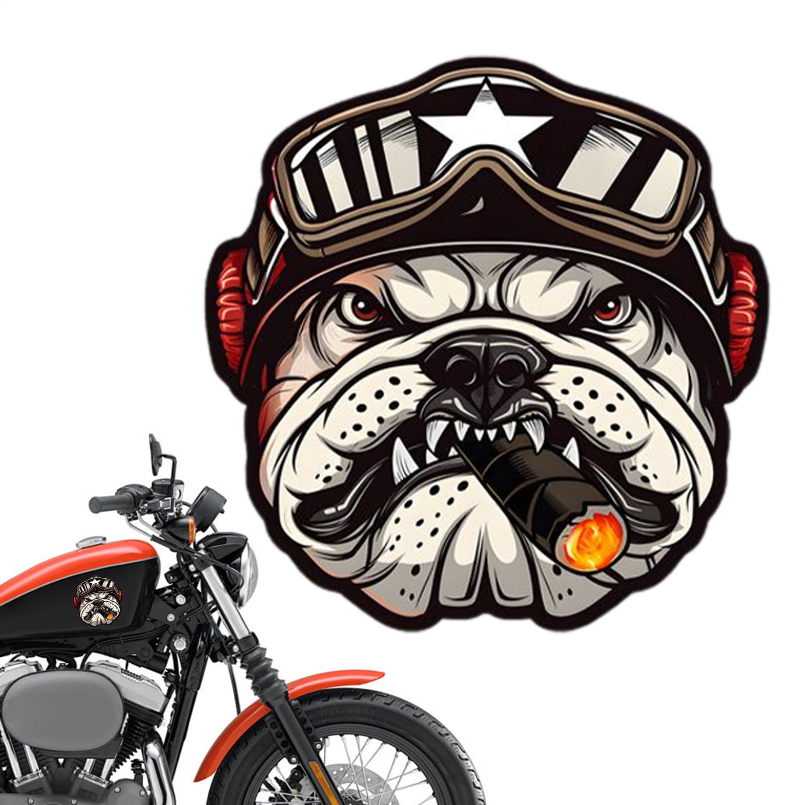 

Motorcycle Stickers for Helmets, Vintage Waterproof Stickers - Vista Printed Motorcycle Decals Vintage Adult See description
