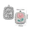 2 Pcs 304 Stainless Steel Charms Enamel Lotus Flowers Starfish Birds Sun Pendants For Diy Necklace Bracelet Jewelry Making