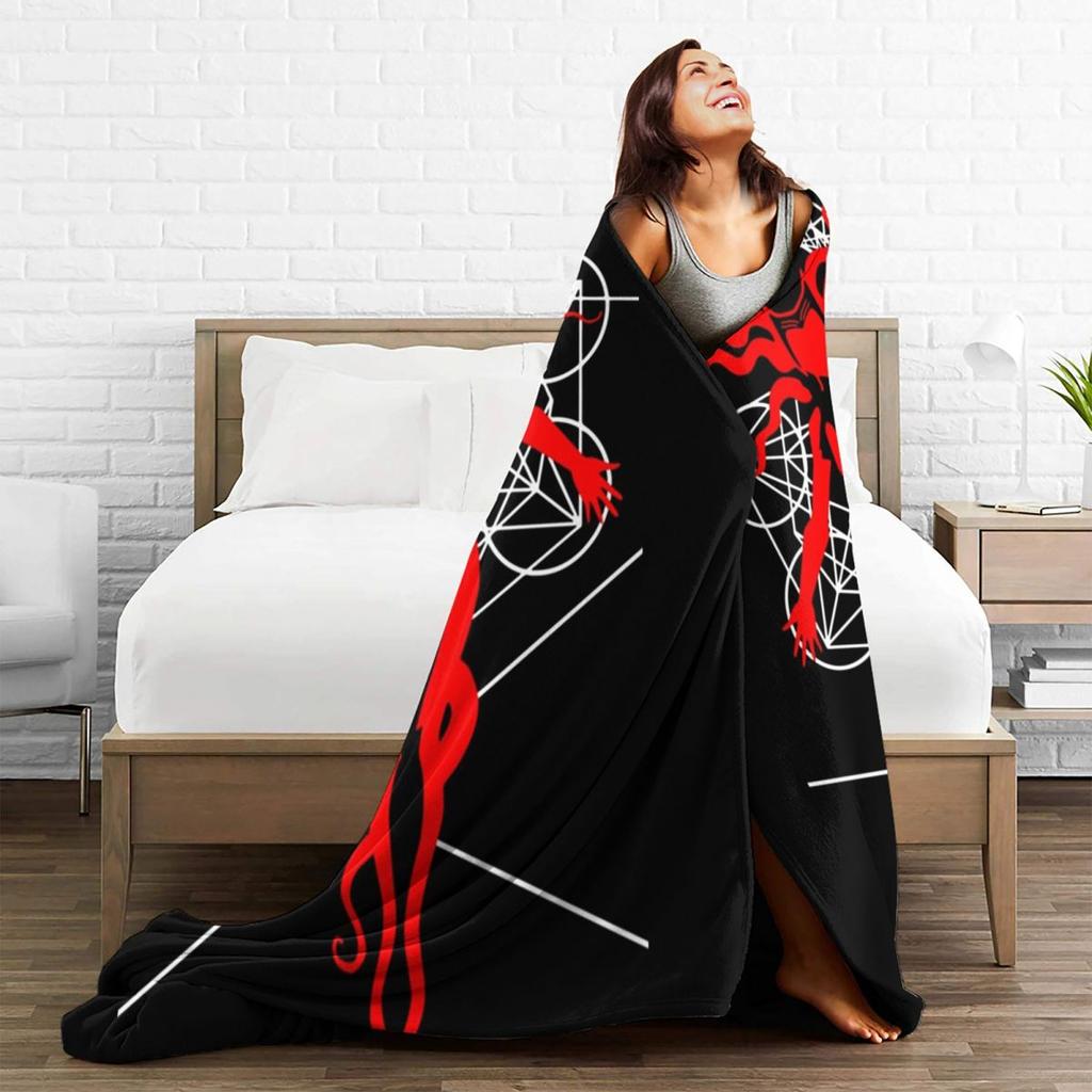 Comics Witchcraft Red Sokovian Witch  Blanket Soft Warm Flannel Throw Blanket Plush for Bed Living room Picnic Travel Home Sofa