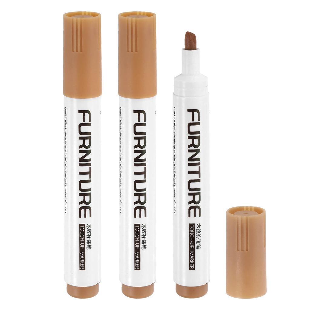 3/5Pcs Furniture Repair Kit Patch Paint Pens Wood Furniture Markers Touch Up Wood Filler Sticks for Scratches Wooden Floor Table