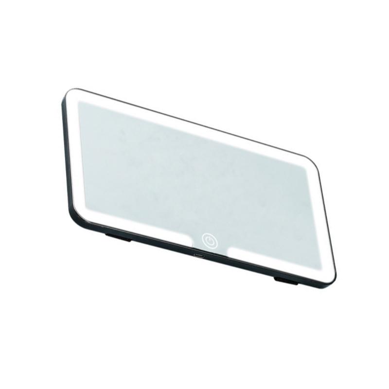 Light Responsive LED Car Makeup Mirror With Easy Sun Visors Mount And Extended Battery Life Quick Install Makeup Mirror