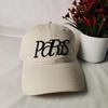 New alphabet baseball caps for men and women, big head circumference in spring and summer, small face, versatile sun hat, peaked cap Paris