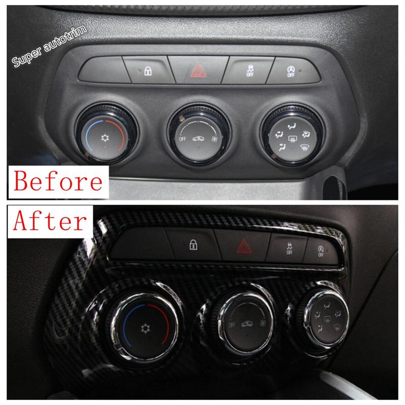Central Control AC Air Conditioning Vent Outlet Panel Cover Trim For Chevrolet Cavalier ONIX  -2024 Carbon Fiber Accessories