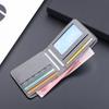Men Wallet Black/blue/gray Card Holder Wallet Male Money Bag ID/photo/bank Holder Short Purse Credit Card Case Bag