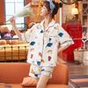 Pajamas Women's Summer Cow Crayon Small New Short-sleeved Shorts Cartoon Cute High-value Casual Style Loungewear Set