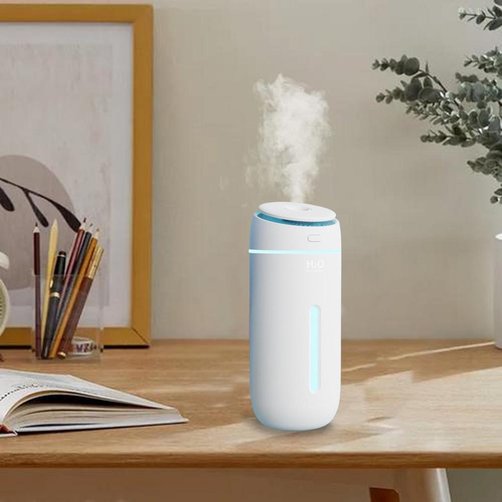 Small Humidifier For Bedroom 2 Modes Desktop USB Night Light 7-Color LED Bedside Humidifier For Bedside Table Workplace Dorm