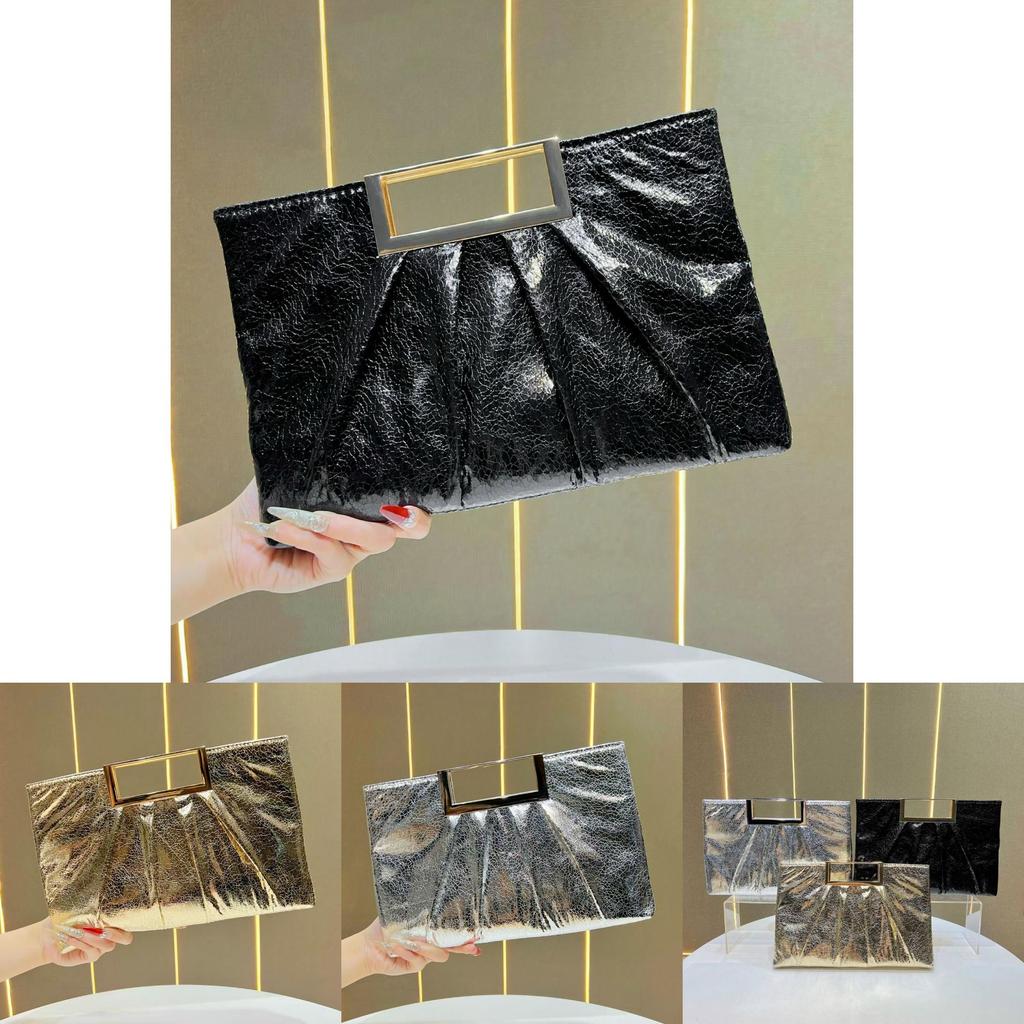 Elegant Sequined Evening Bag With Chain Strap For Formal Events