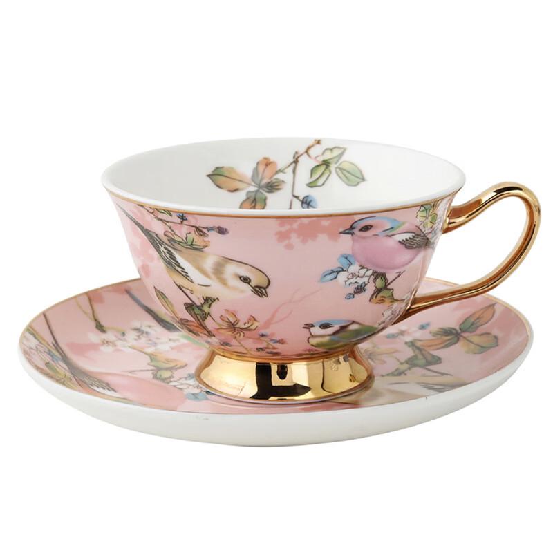 Bone China European Coffee Cup & Saucer Gift Set
