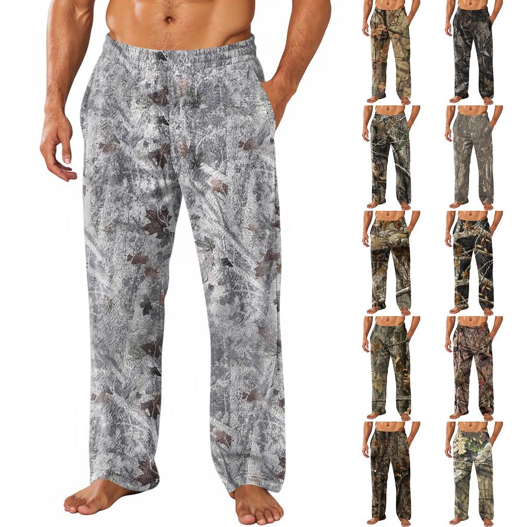 Herren Pyjamahose Bequeme Hose Mit Taschen Weiche Loungewear Nachtwäsche Lässige Pyjamahose