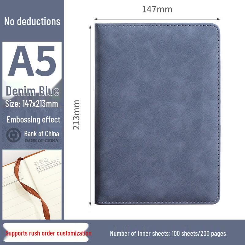 Customizable A5 Notebook Gift Set with Logo Printing - Includes Premium Buckle Notepad, USB Drive, and Gift Box