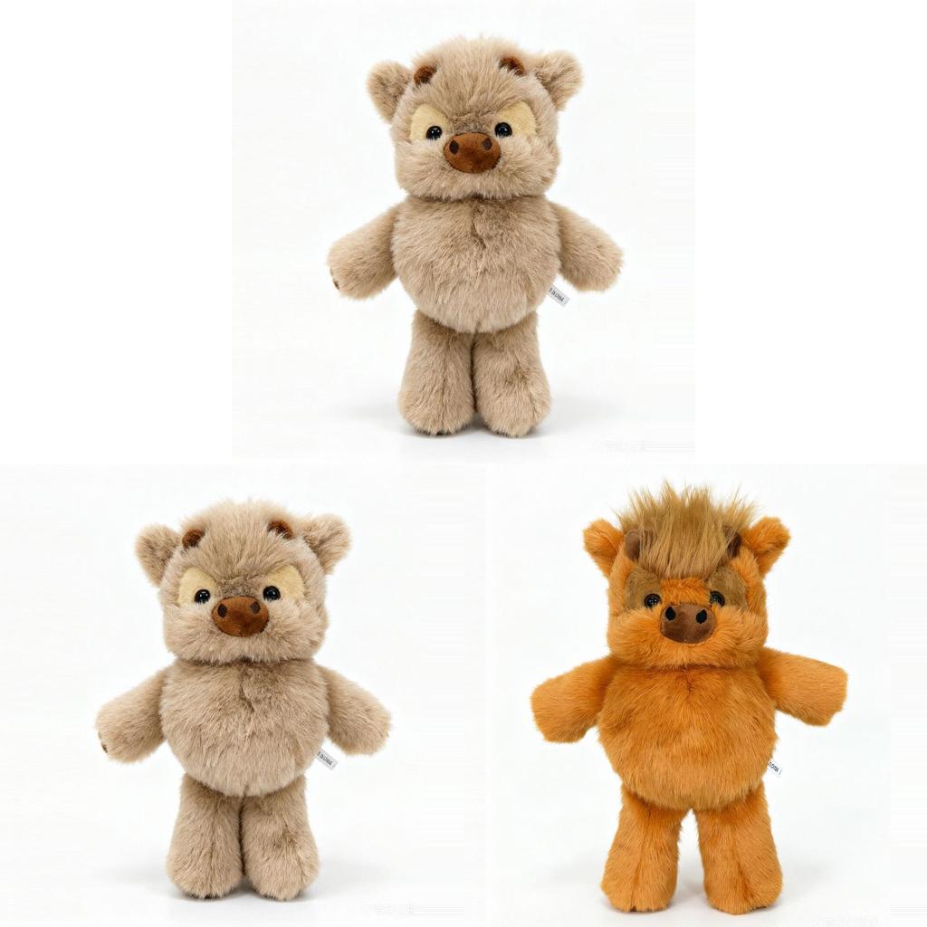 Highland Cattle Calf Plush Toy With Pp Cotton Filling For Kids And Adults