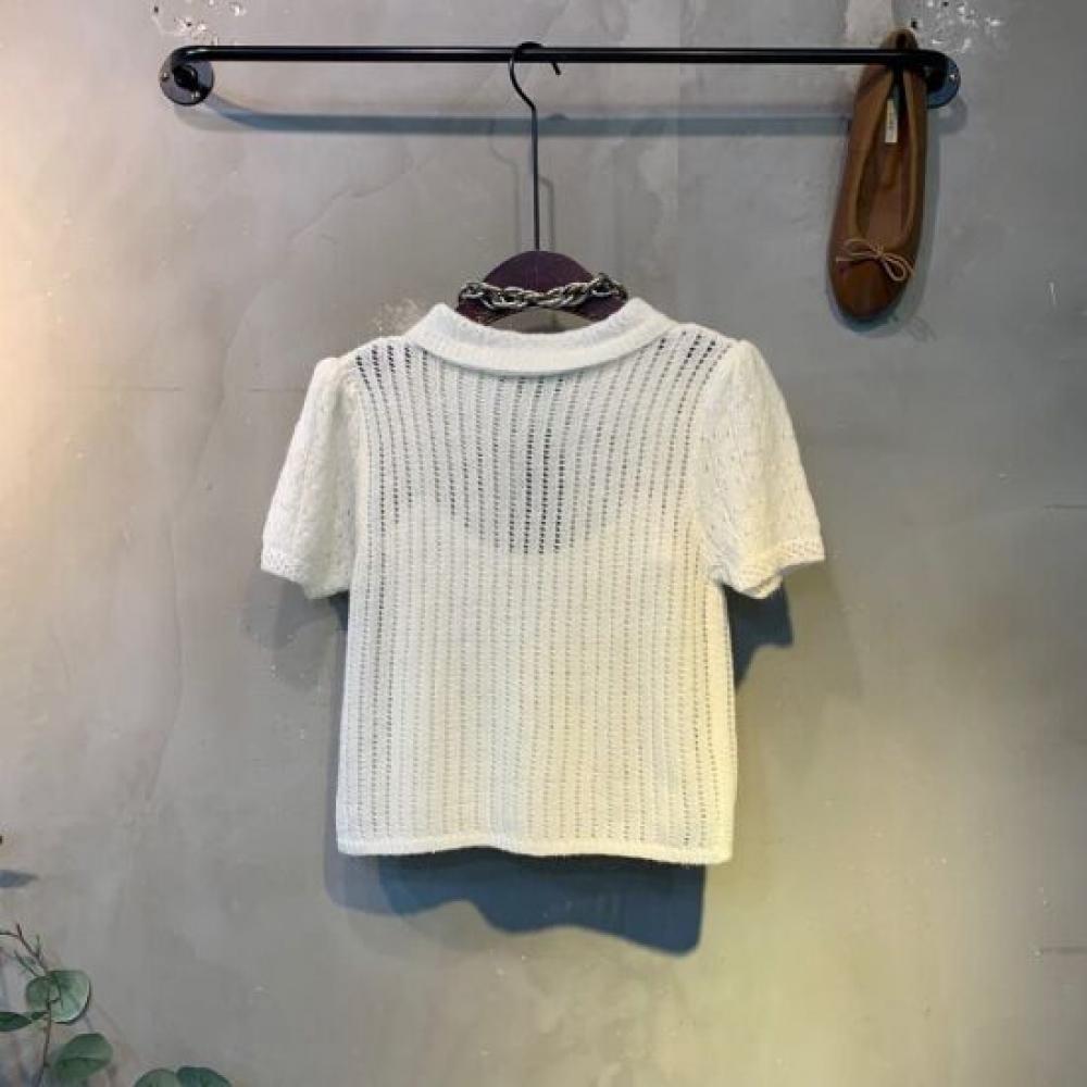 C S In The Room Boha Wool punChIng StrIng Tank Knit Puff Collar Cardigan Set 3 