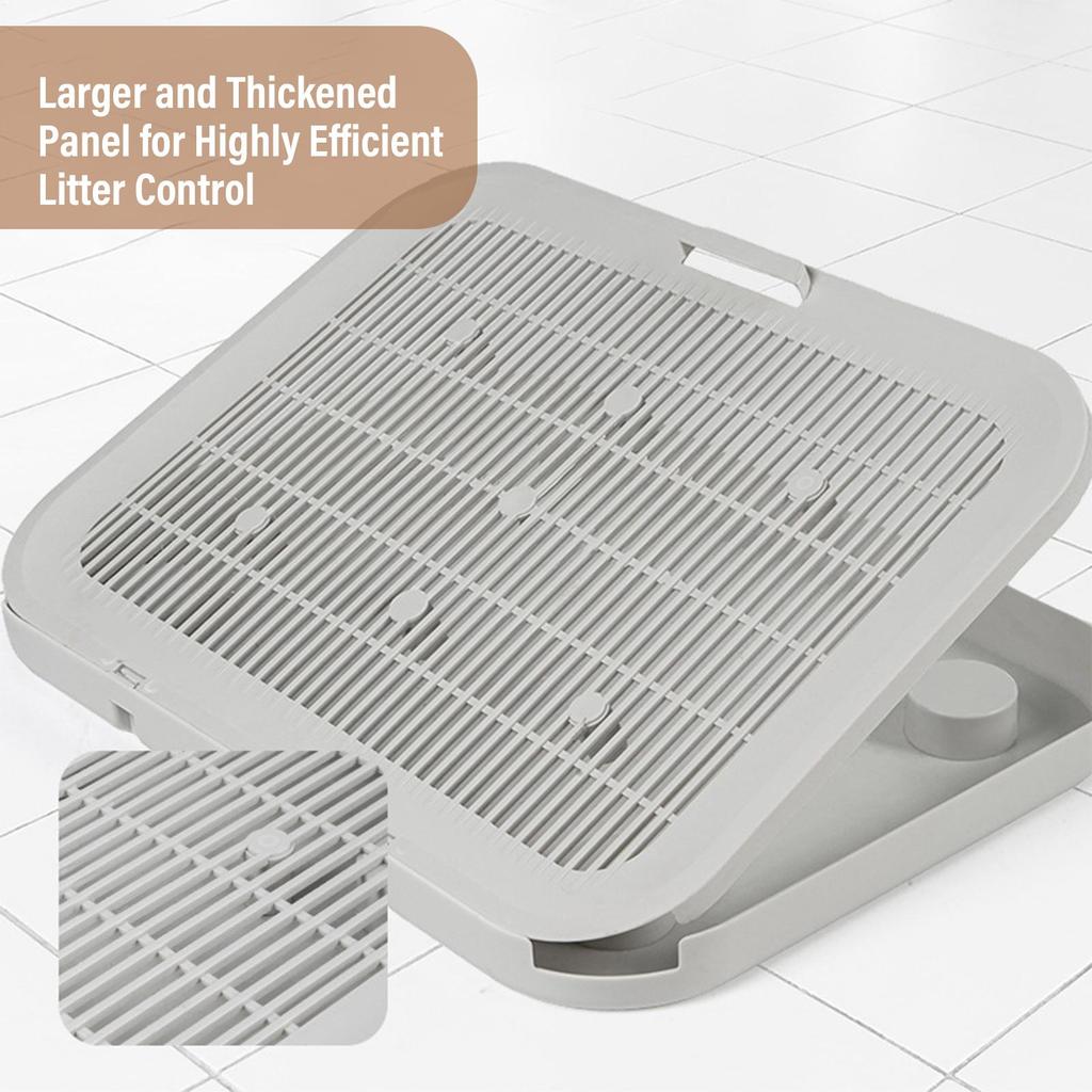Litter Catcher Mat Double-layer Non-Slip Waterproof Washable Pet Supplies Cat Litter Rug Catcher For Indoor Outdoor Cage Entry