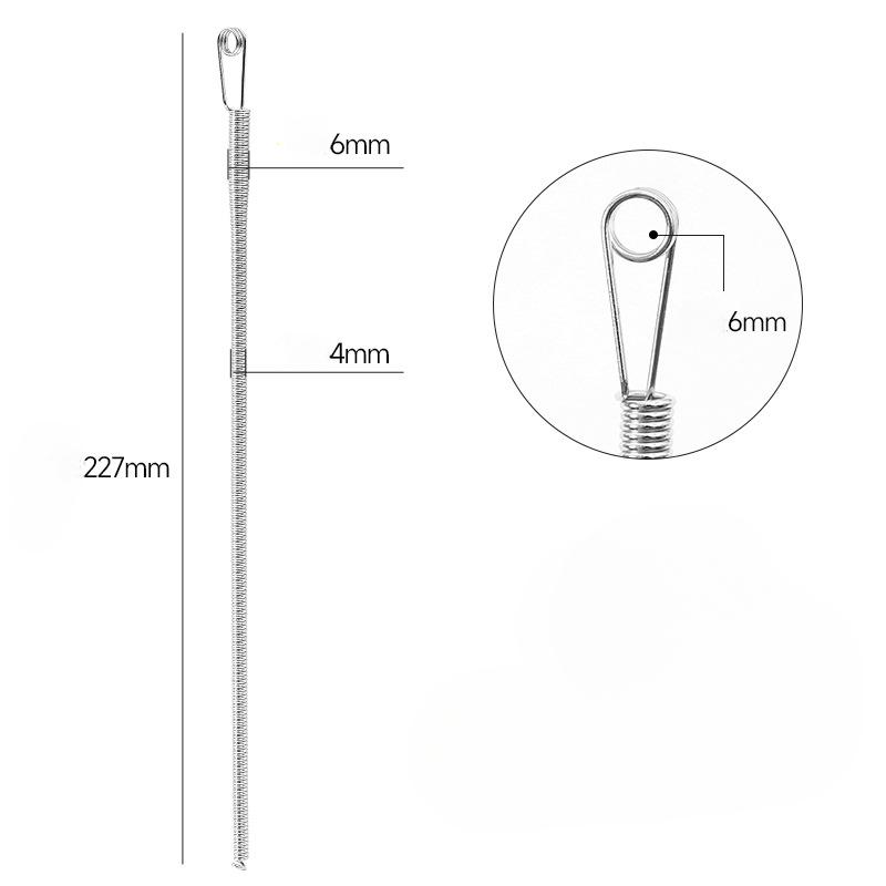 Handmade Bendable Spring Threading Tool Multi Purpose and Durable for Eyelets, Lace and Elastic