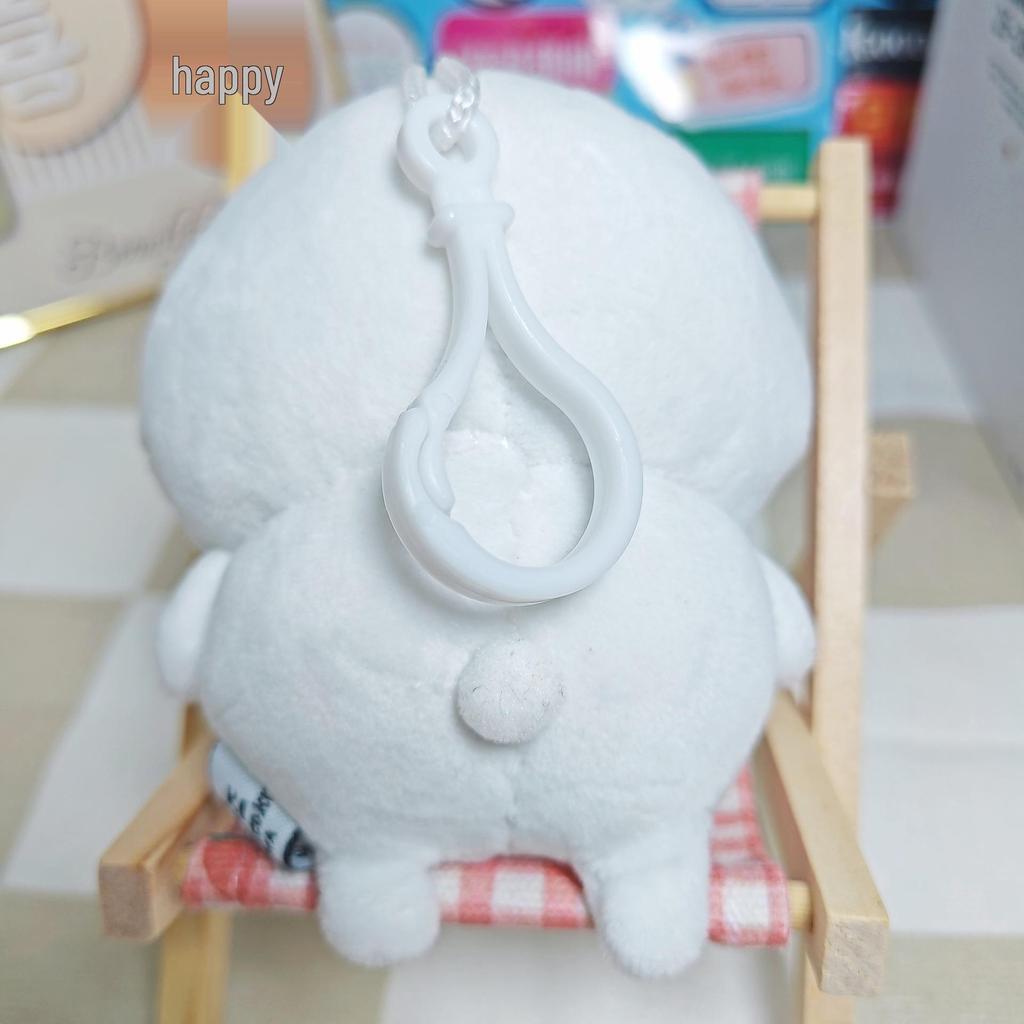 Adorable White Bear Plush Doll Pendant - Cute Bag Charm/Birthday Gift