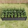 Raised Bed Metal Planter, Robust Sheet Steel, Rust Protection, Long Durability, Kit without Bottom, Ideal for Vegetables, Herbs & Flowers, Anthracite