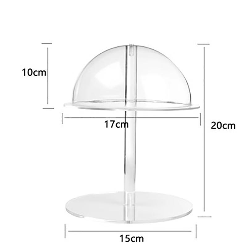 

Acrylic Hat Stand Wig Display Rack Transparent Pedestal Stand Baseball Hat Rack Stand Risers for Shop Display Hat Display Props